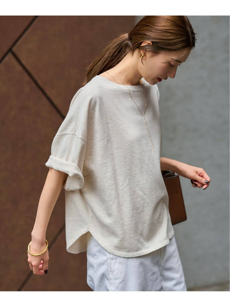 ≪追加≫ミニ裏毛ハーフスリーブラウンドTee 2 FRAMeWORK フレームワーク トップス カットソー・Tシャツ グレー ブラック ベージュ ブラウン【送料無料】[Rakuten Fashion]のサムネイル