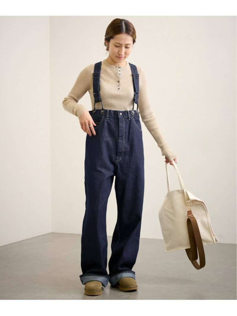 ≪追加≫PAYDAY/ペイデイ サスペンダー付きデニム2 FRAMeWORK フレームワーク オールインワン・オーバーオール オーバーオール・サロペット ネイビー【送料無料】[Rakuten Fashion]のサムネイル