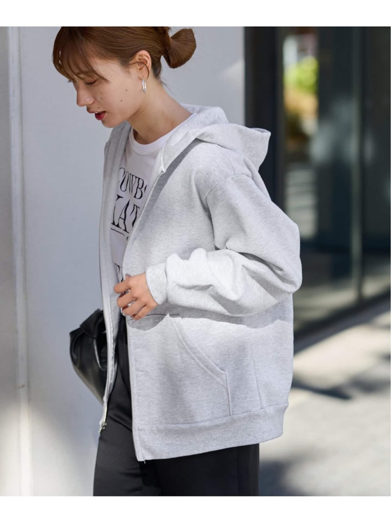【LOS ANGELES APPAREL / ロサンゼルスアパレル】 HOOD SWEAT SHIRT FRAMeWORK フレームワーク トップス パーカー・フーディー グレー ホワイト【送料無料】[Rakuten Fashion]のサムネイル