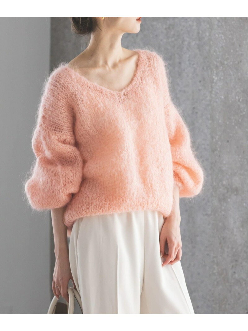 《追加2》【AMERICAN DREAMS】Vネックニット NOBLE ノーブル トップス ニット ピンク グレー ホワイト【送料無料】[Rakuten Fashion]のサムネイル