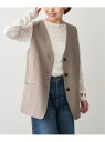 【SALE/30%OFF】ウーステッドジレ Spick & Span スピックアンドスパン トップス ベスト・ジレ グレー ベージュ【RBA_E】【送料無料】[...
