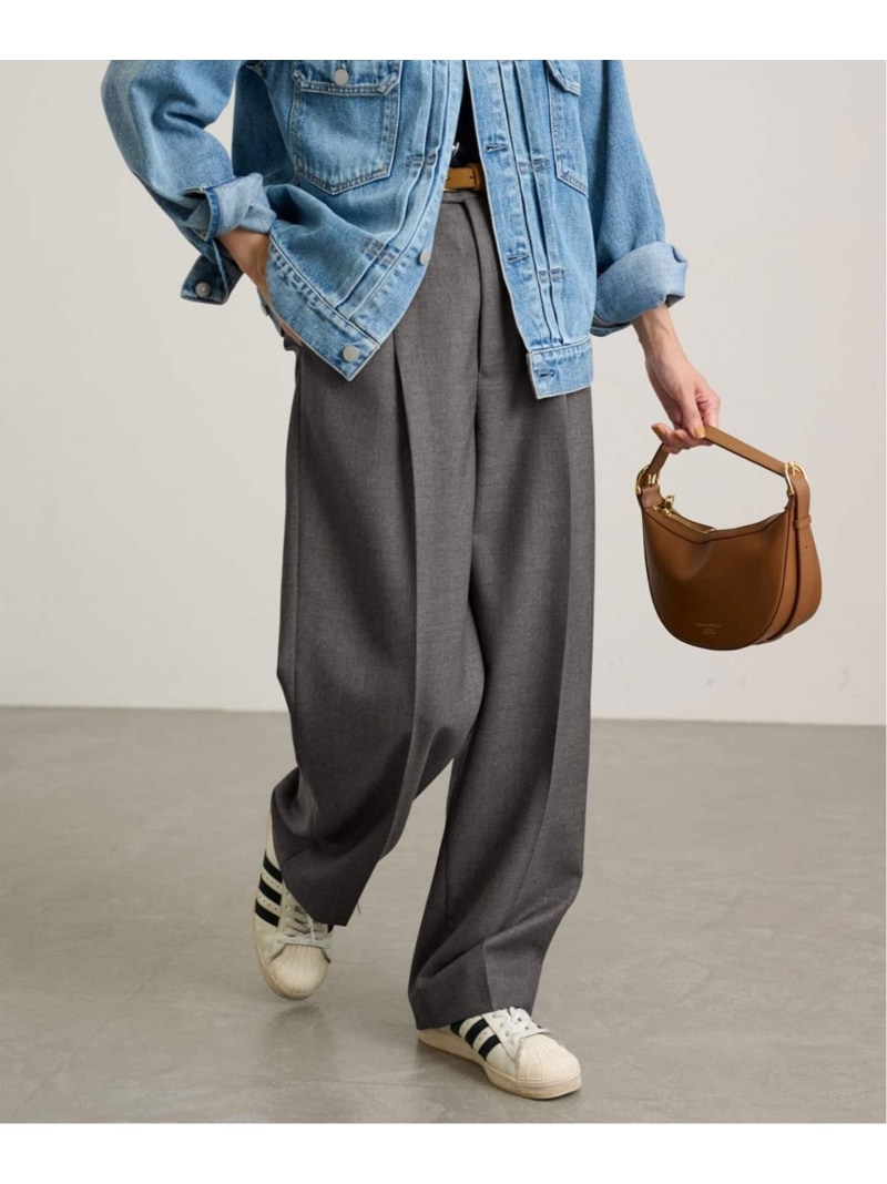 ≪追加≫ウールメンズライクスラックス2 FRAMeWORK フレームワーク パンツ スラックス・ドレスパンツ グレー ネイビー【送料無料】[Rakuten Fashion]のサムネイル