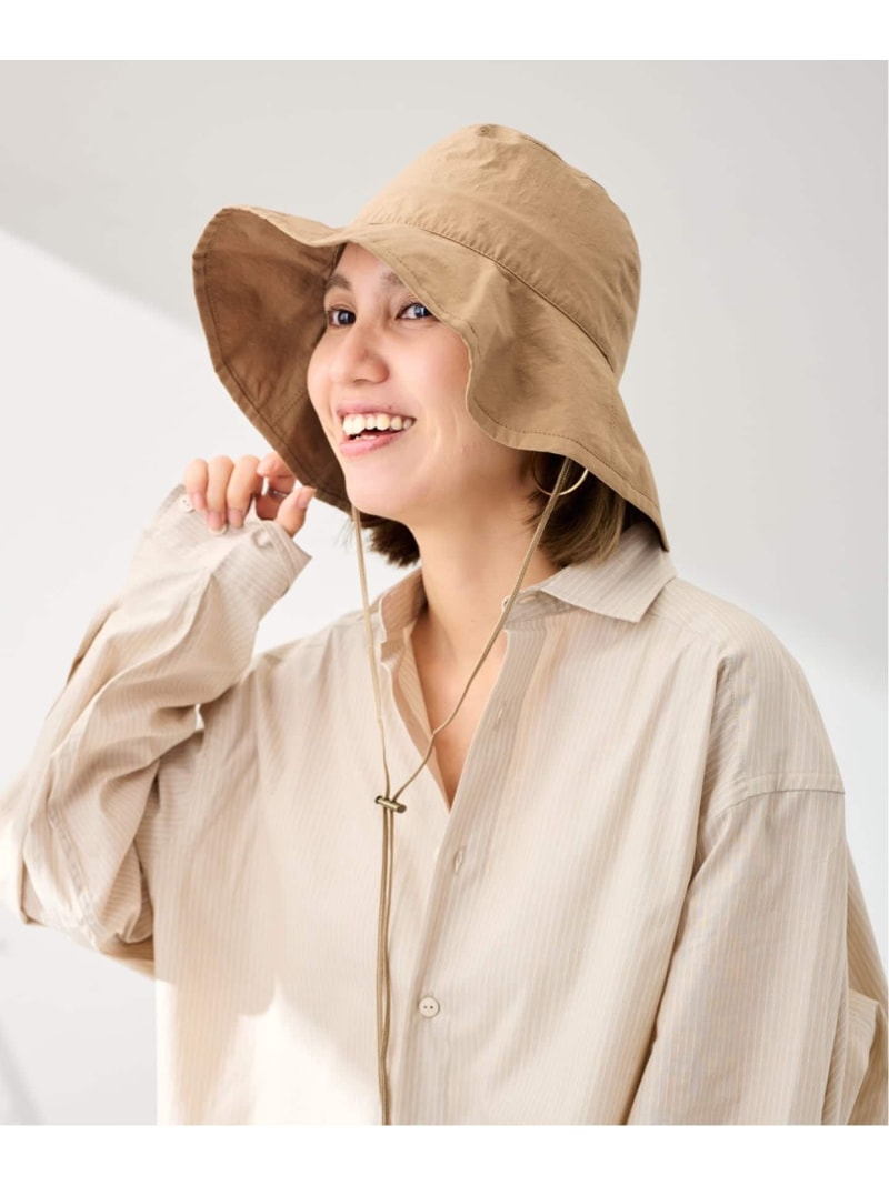Rakuten - p cnq/パークニック RUY 撥水 HAT FRAMeWORK フレームワーク 帽子 ハット ブラック ベージュ【送料無料】[Rakuten Fashion]