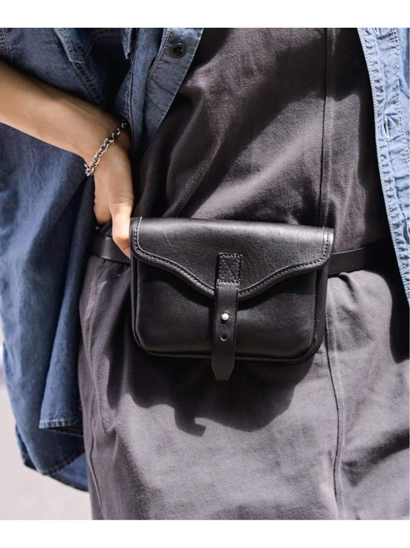 Rakuten - ≪追加予約≫BRICK/ブリック waist bag belt 2 FRAMeWORK フレームワーク バッグ ボディバッグ・ウエストポーチ ブラック ブラウン【先行予約】*【送料無料】[Rakuten Fashion]