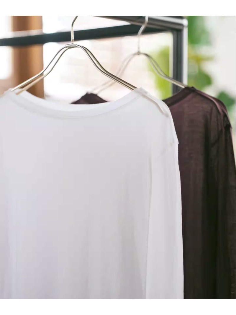 Rakuten - 《新色有り / 追加予約》シアーボートネックプルオーバー Spick & Span スピックアンドスパン トップス カットソー・Tシャツ ホワイト グレー ブラック【先行予約】*【送料無料】[Rakuten Fashion]