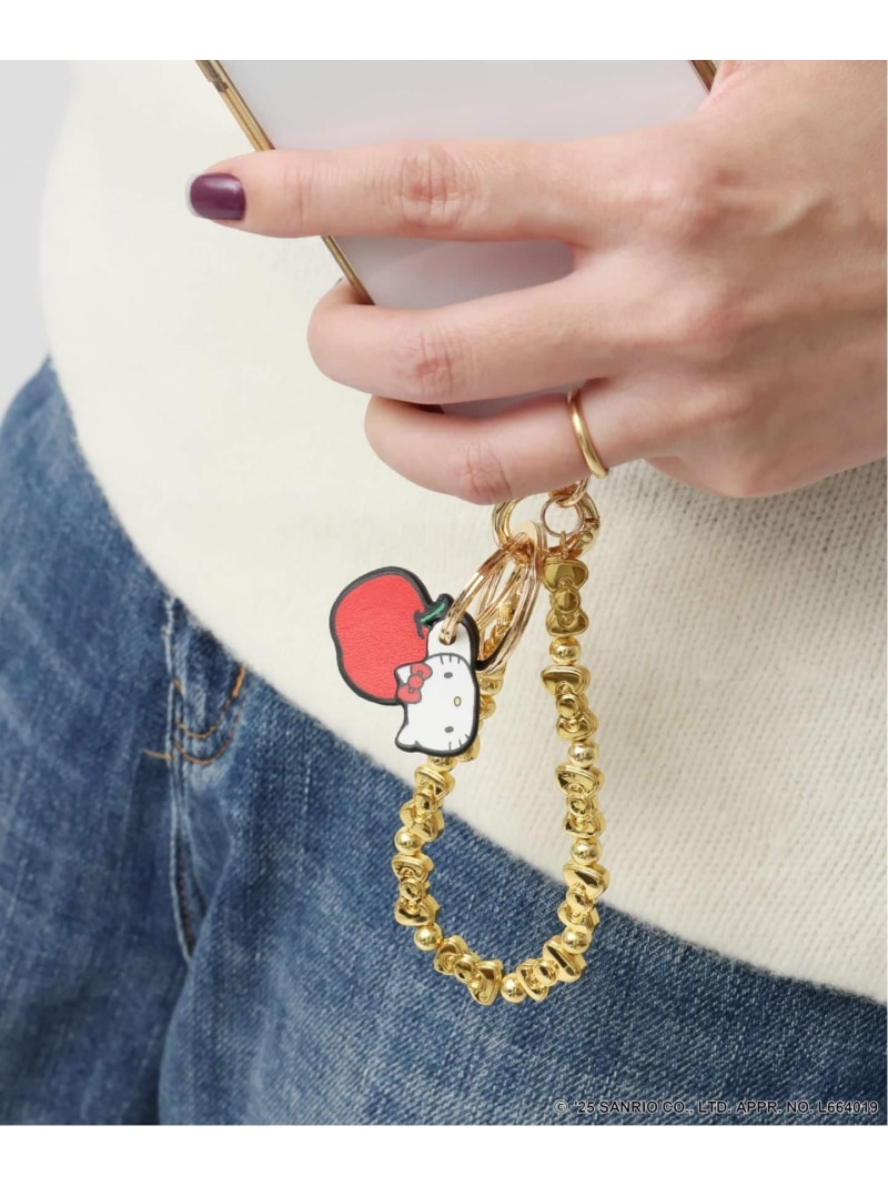 Rakuten - 《追加》HELLO KITTY S&S HASHIBAMI リボンビーズハンドストラップ Spick & Span スピックアンドスパン ファッション雑貨 その他のファッション雑貨 ゴールド シルバー【送料無料】[Rakuten Fashion]