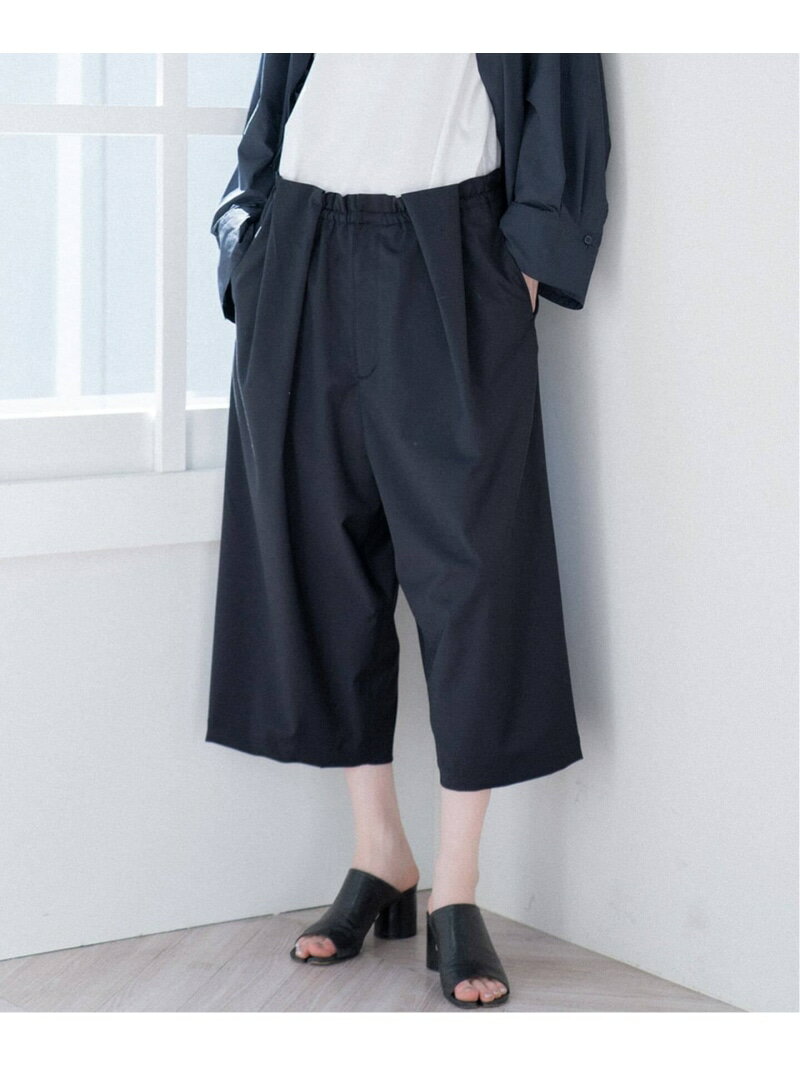 Wool - Paulo Oliveira Cropped PT / パウロオリベイラクロップドパンツ CALMER スピックアンドスパン パンツ その他のパンツ ネイビー【送料無料】[Rakuten Fashion]