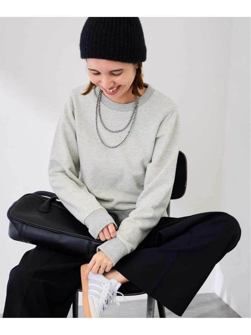 ネップウラケXSsizeTOPS FRAMeWORK フレームワーク トップス スウェット・トレーナー イエロー グレー..