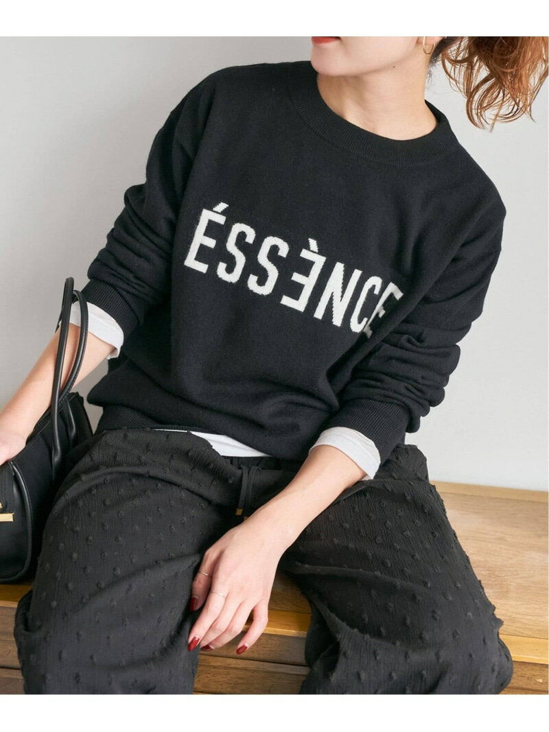 《WEB限定 / 追加2予約》ESSENCEロゴニット Spick & Span スピックアンドスパン トップス ニット ブラック【先行予約】*【送料無料】[Rakuten Fashion]のサムネイル