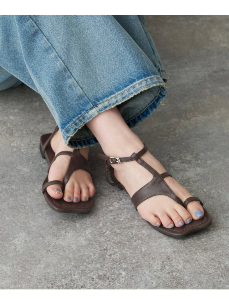 Paes/ぺイズ Square Panel Sandal Spick & Span スピックアンドスパン シューズ・靴 サンダル グリーン ブラウン【送料無料】[Rakuten Fashion]