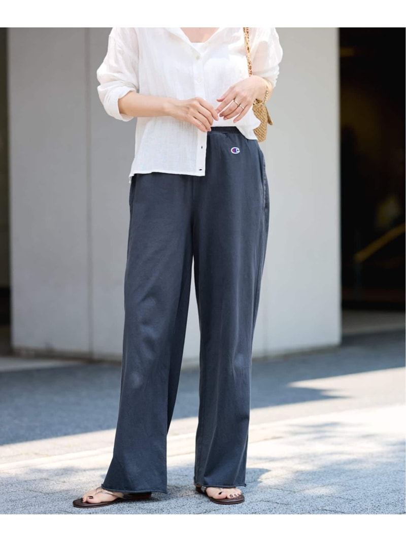 CHAMPION/チャンピオン 別注16S/1 JERESY easy PANTS FRAMeWORK フレームワーク パンツ その他のパンツ ネイビー ベージュ