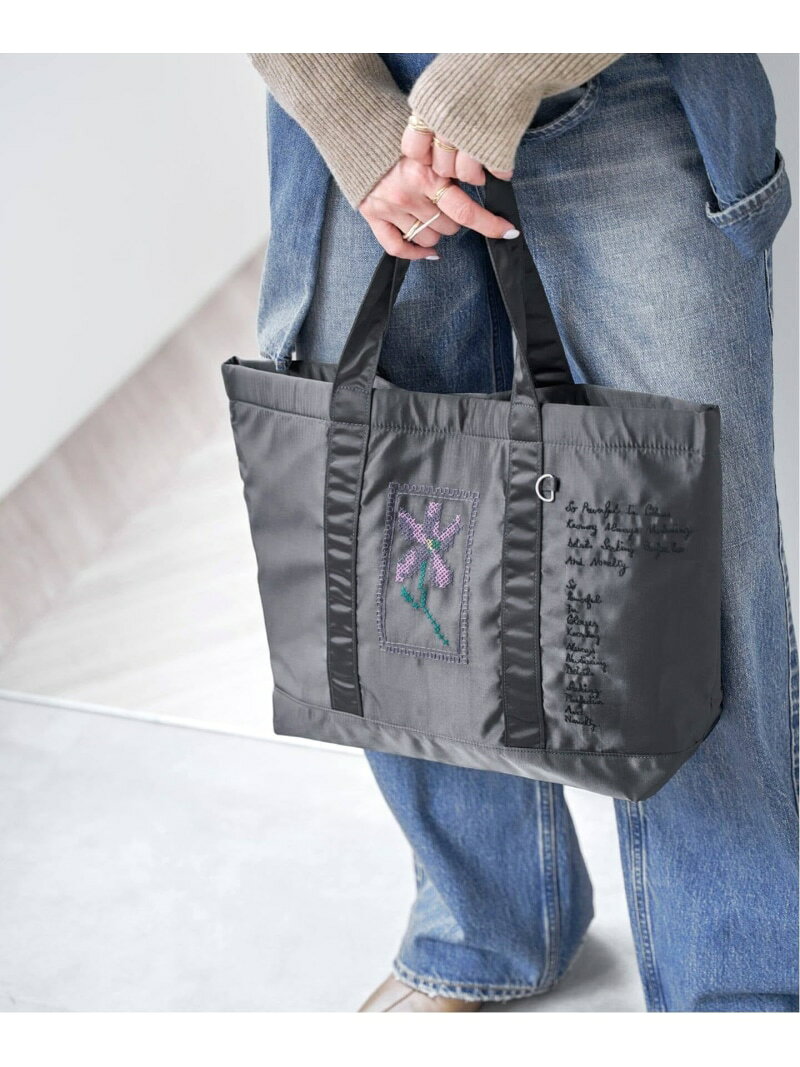《40周年 / 予約》Audrey demarre*Spick & Span TOTE BAG Spick & Span スピックアンドスパン バッグ トートバッグ グレー カーキグリーン【先行予約】*【送料無料】[Rakuten Fashion]