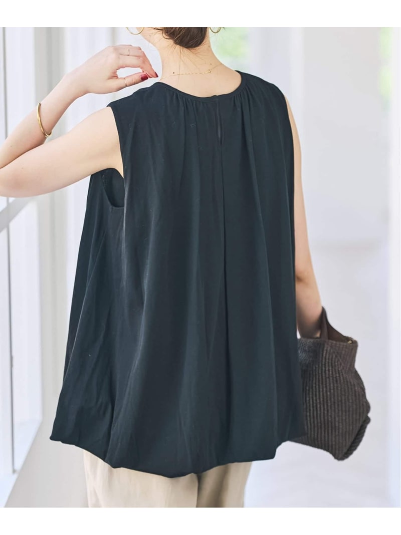 Rakuten - バルーンヘムカットソー Spick & Span スピックアンドスパン トップス カットソー・Tシャツ ホワイト ブラック【送料無料】[Rakuten Fashion]