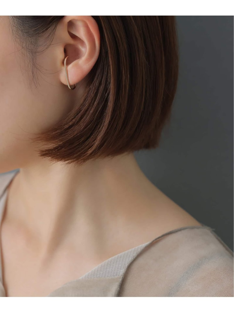 Rakuten - J型パイプピアスL K10(両耳) Lilas スピックアンドスパン アクセサリー・腕時計 ピアス ゴールド【送料無料】[Rakuten Fashion]