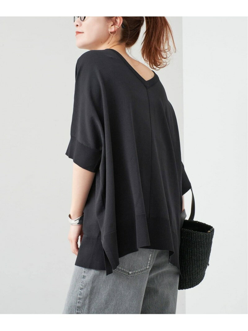 Rakuten - 《一部店舗+WEB限定 / 追加》14GWASHABLE2WAYポンチョプルオーバー Spick & Span スピックアンドスパン トップス ニット グレー グリーン ピンク ブラック【送料無料】[Rakuten Fashion]