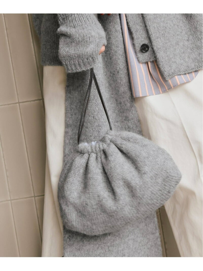 《予約》a&m アルパカミックスニットクラッチ Spick & Span スピックアンドスパン バッグ クラッチバッグ イエロー ブルー グレー【先行予約】*【送料無料】[Rakuten Fashion]