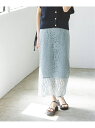 《追加》リバーレースIラインスカート 6 NOBLE ノーブル スカート ロング・マキシスカート【送料無料】[Rakuten Fashion]