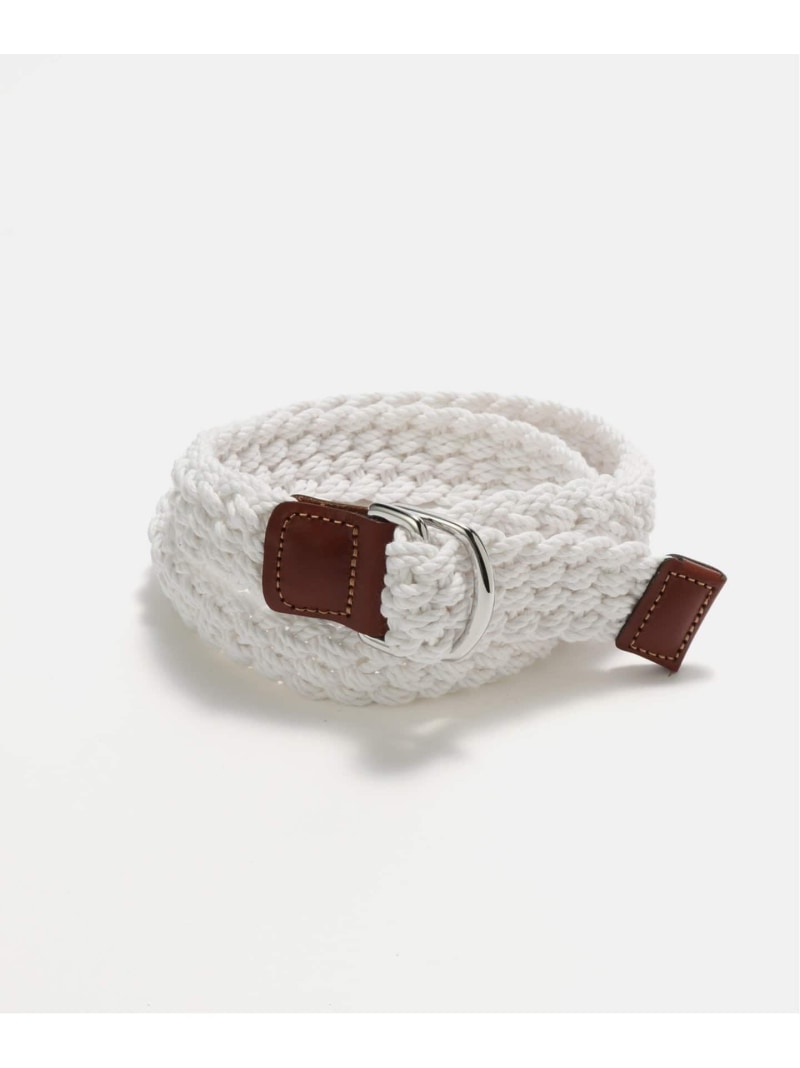 Rakuten - ATHISON cotton ring ベルト FRAMeWORK フレームワーク ファッション雑貨 ベルト ホワイト【送料無料】[Rakuten Fashion]