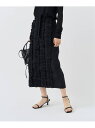 タフタフリルタイトスカート Spick & Span スピックアンドスパン スカート ロング・マキシスカート ブラック【送料無料】[Rakuten Fashio...