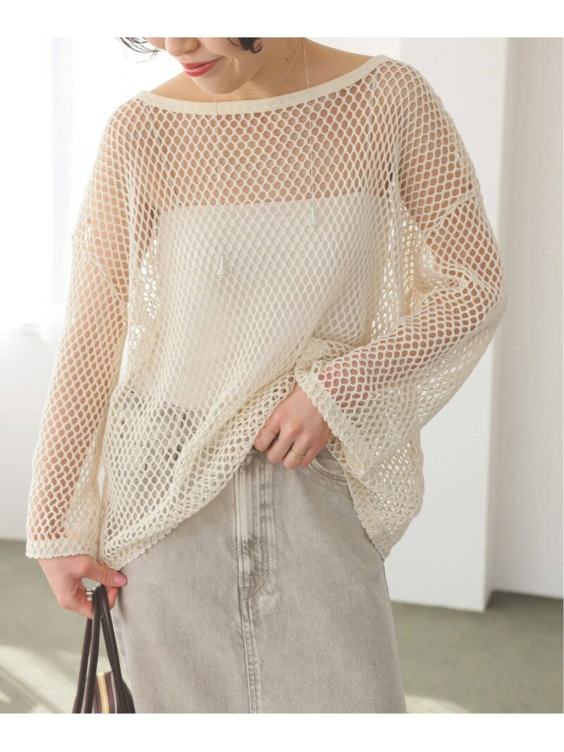 Other - ACASAM / アカサム メッシュプルオーバー Spick & Span スピックアンドスパン トップス カットソー・Tシャツ ベージュ カーキグリーン【送料無料】[Rakuten Fashion]