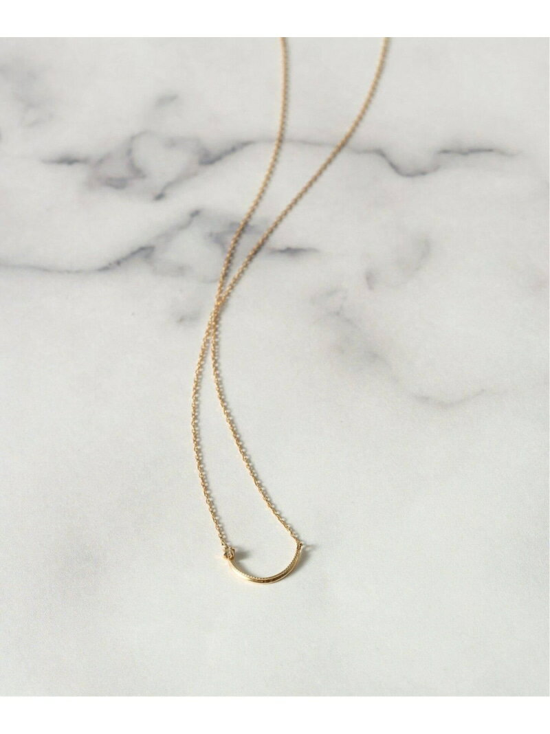 《追加予約》Uミルモチーフ1粒ダイヤネックレス K10 Lilas スピックアンドスパン アクセサリー・腕時計 ネックレス ゴールド【先行予約】*【送料無料】[Rakuten Fashion]のサムネイル