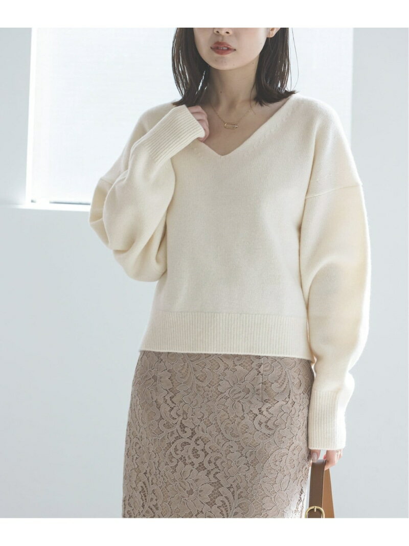 【SALE／30%OFF】《追加》カシミヤウールショートVプルオーバー NOBLE ノーブル トップス ニット ブラウン ピンク【RBA_E】【送料無料】[Rakuten Fashion]のサムネイル