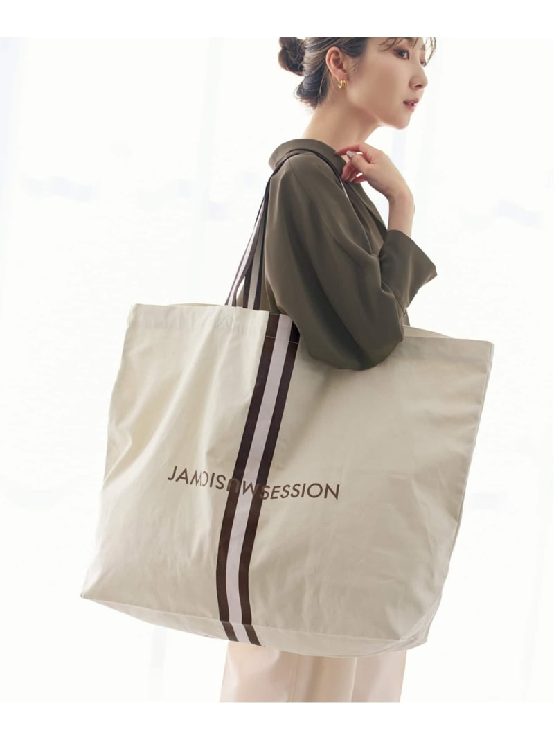 Rakuten - 《新色》N.Jam/エヌジャム トート Large NOBLE ノーブル バッグ トートバッグ ベージュ ブルー ブラック【送料無料】[Rakuten Fashion]