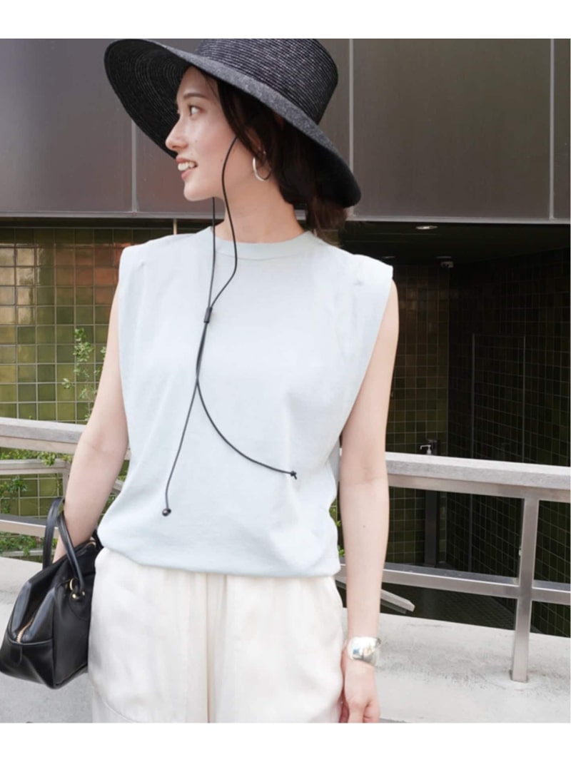Rakuten - ≪追加≫ATON /エイトンFRESCA SINGLE JERSEY タンクトップ FRAMeWORK フレームワーク トップス カットソー・Tシャツ イエロー ブルー ベージュ【送料無料】[Rakuten Fashion]