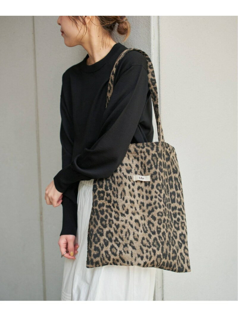 《一部店舗限定》Uhr/ウーア 別注Animal TOTE Spick & Span スピックアンドスパン バッグ トートバッグ ブラック ブラウン【送料無料】[Rakuten Fashion]のサムネイル