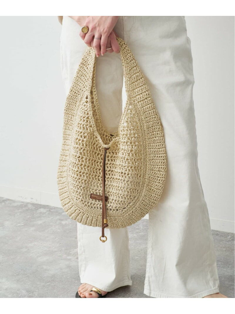 GIANNI CHIARINI / ジャンニ キアリーニ NEFELI Spick Span スピックアンドスパン バッグ ハンドバッグ ベージュ ブラック【送料無料】 Rakuten Fashion