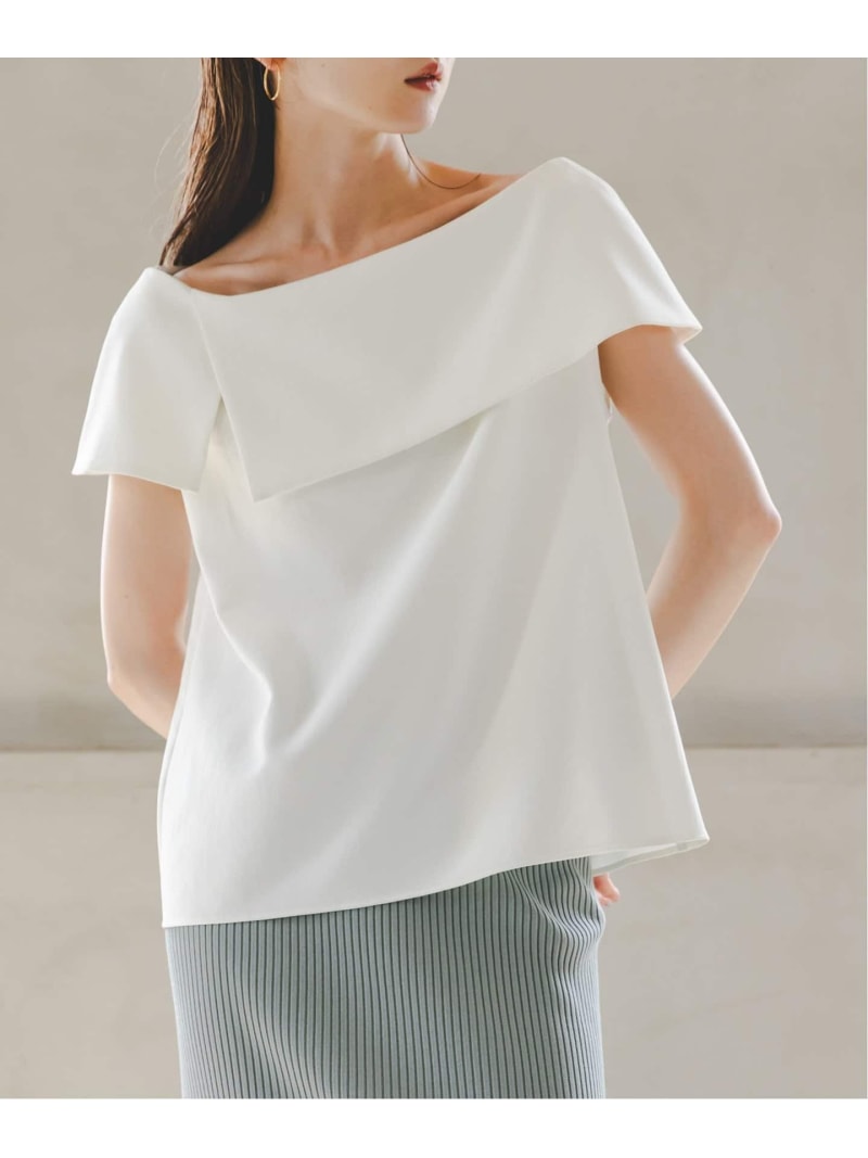 【SALE／30%OFF】《追加》【洗える】ケープブラウス 7 NOBLE ノーブル トップス シャツ・ブラウス ブルー ホワイト ブラウン ブラック【RBA_E】【送料無料】[Rakuten Fashion]のサムネイル