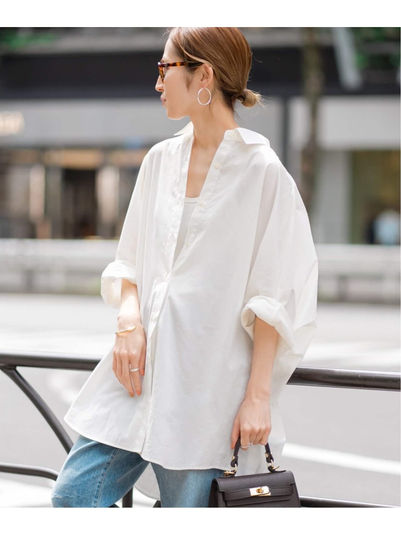 ≪追加≫ハーフスリーブポンチョシャツ FRAMeWORK フレームワーク トップス シャツ・ブラウス ブルー ホ..