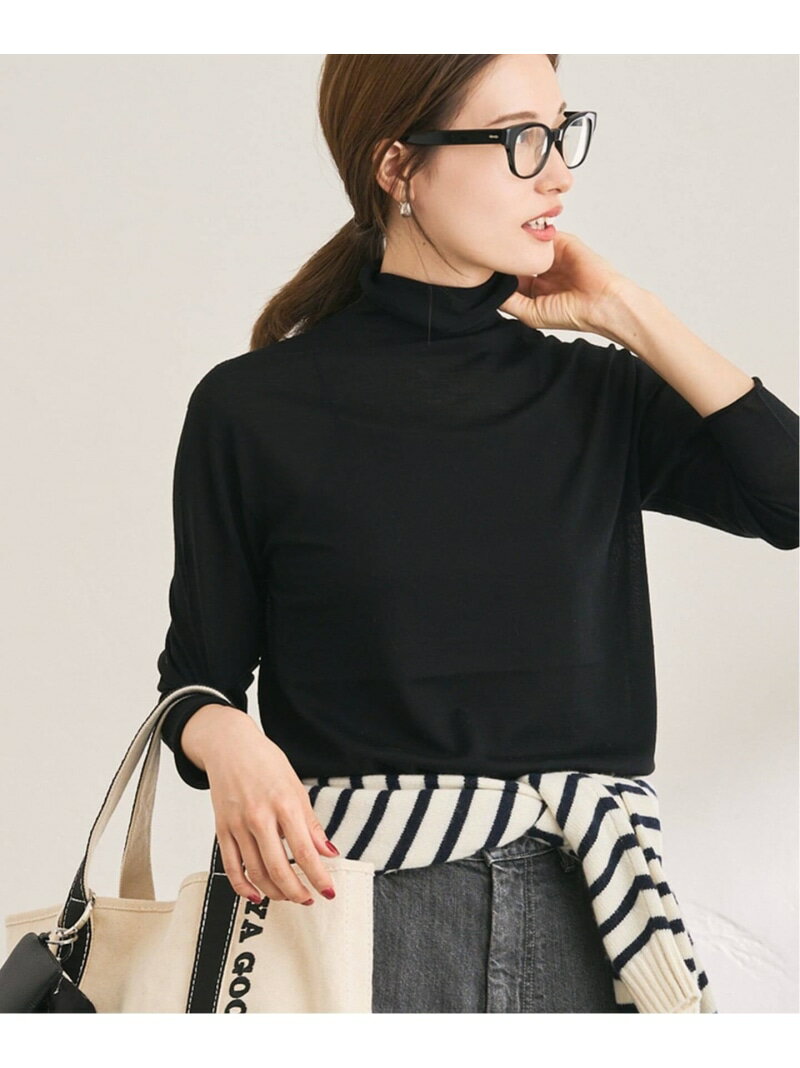 18ゲージタートルネック FRAMeWORK フレームワーク トップス ニット ネイビー ベージュ グレー ブラッ..