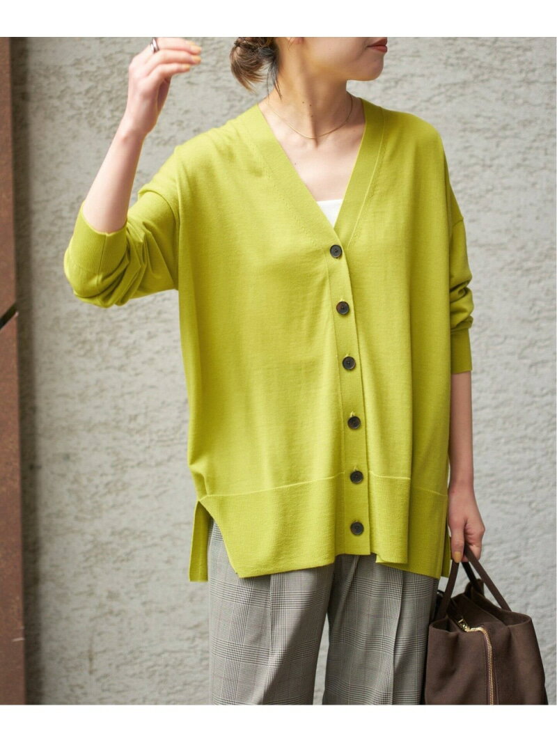 Rakuten - 《追加》18Gカーディガン Spick & Span スピックアンドスパン トップス カーディガン イエロー【送料無料】[Rakuten Fashion]