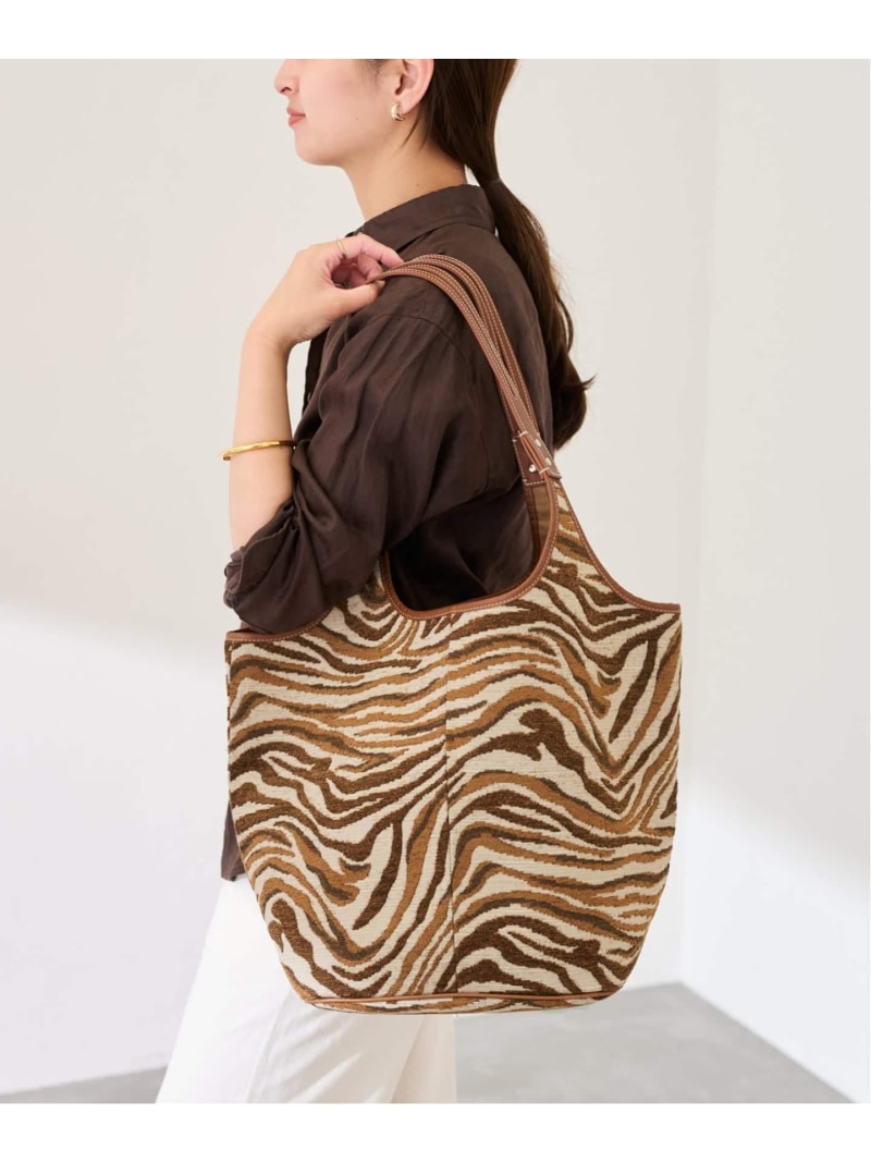 Rakuten - AVACATION/アヴァケーション TENT L ZEBRA/A FRAMeWORK フレームワーク バッグ トートバッグ ブラウン【送料無料】[Rakuten Fashion]