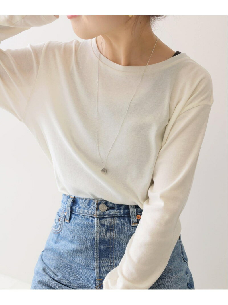 ≪追加予約≫ルーズロングスリーブTEE Spick & Span スピックアンドスパン トップス カットソー・Tシャツ ホワイト【先行予約】*【送料無料】[Rakuten Fashion]のサムネイル