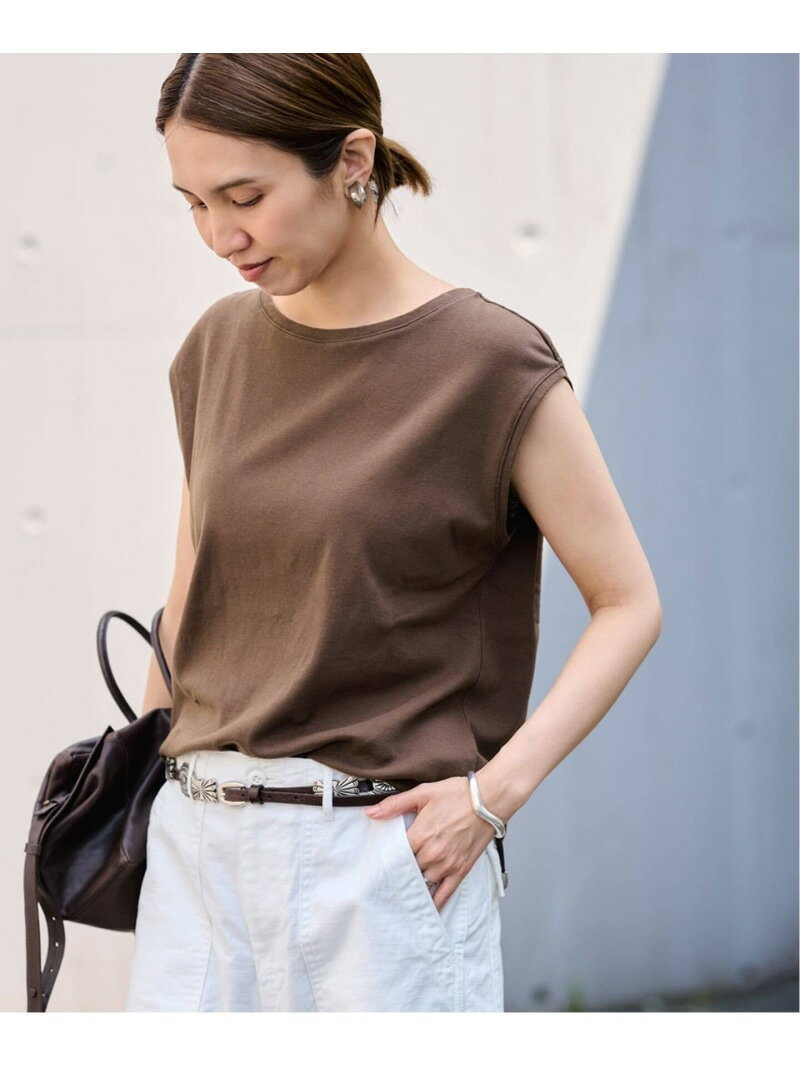 Rakuten - ≪予約≫フレンチスリーブフライスTee FRAMeWORK フレームワーク トップス カットソー・Tシャツ ブラウン ホワイト ブラック【先行予約】*【送料無料】[Rakuten Fashion]