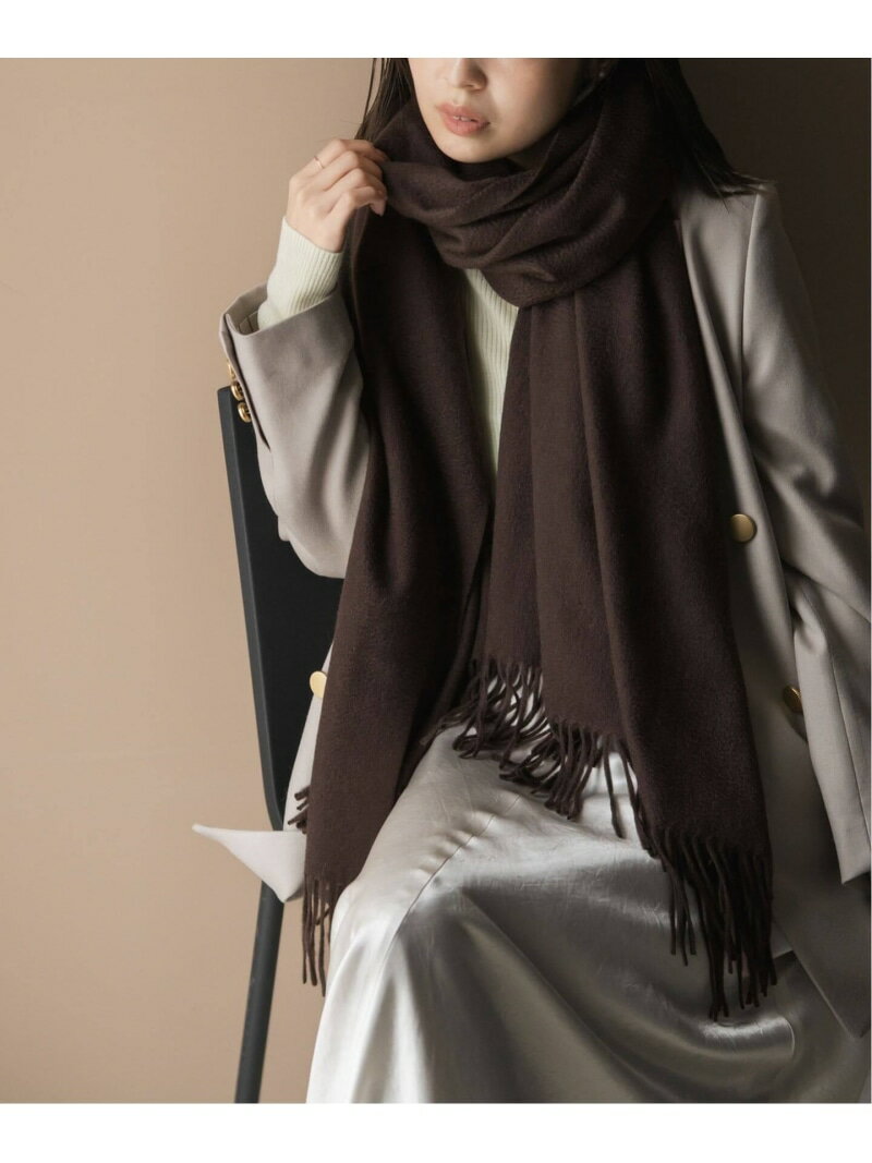 《追加予約2》オリジナルカシミヤストール NOBLE ノーブル ファッション雑貨 マフラー・ストール・ネックウォーマー ブルー ベージュ ブラウン ホワイト【先行予約】*【送料無料】[Rakuten Fashion]