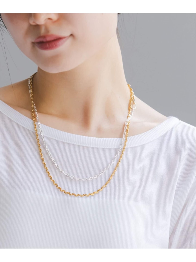 《予約》in mood/インムード ECHOLAYER(2P)necklace NOBLE ノーブル アクセサリー・腕時計 ネックレス シルバー【先行予約】*【送料無料】[Rakuten Fashion]