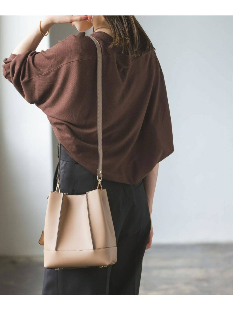 《WEB限定追加》GIANNI NOTARO/ジャンニノターロ パネルショルダーバッグ NOBLE ノーブル バッグ ショルダーバッグ ベージュ ブラック【送料無料】[Rakuten Fashion]のサムネイル