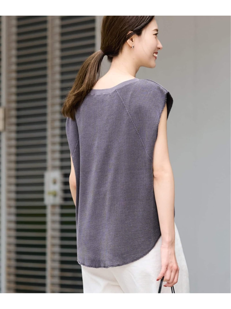 オゾン加工ワッフルフレンチTee FRAMeWORK フレームワーク トップス カットソー・Tシャツ グレー ベージュ【送料無料】[Rakuten Fashion]