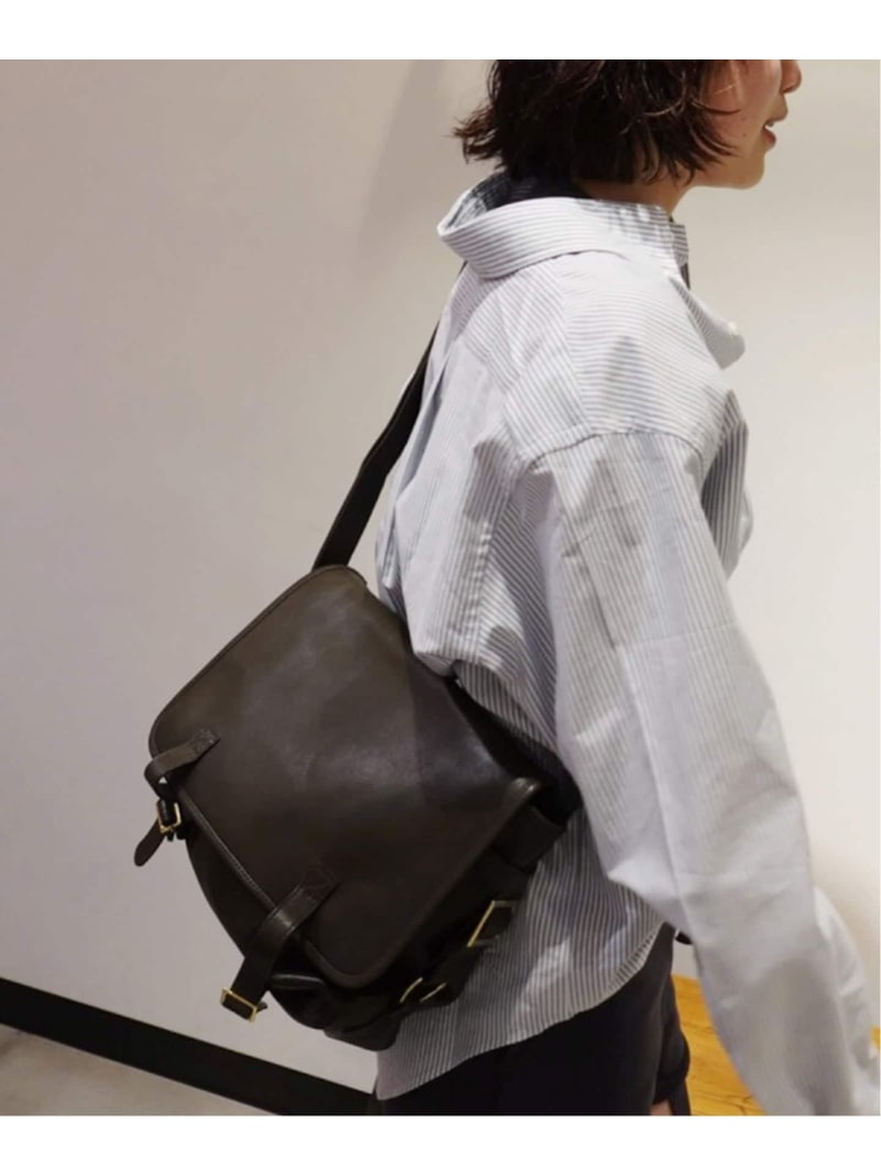 Rakuten - CCU/シーシーユー flap shoulder バッグM FRAMeWORK フレームワーク バッグ ショルダーバッグ ブラウン【送料無料】[Rakuten Fashion]
