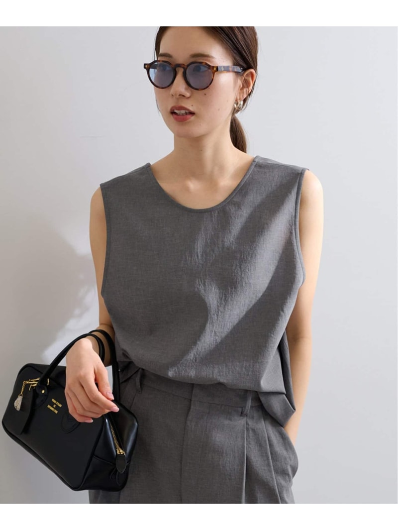 撥水強撚PE2WAYブラウス FRAMeWORK フレームワーク トップス シャツ・ブラウス ネイビー グレー ブラウン【送料無料】[Rakuten Fashion]のサムネイル