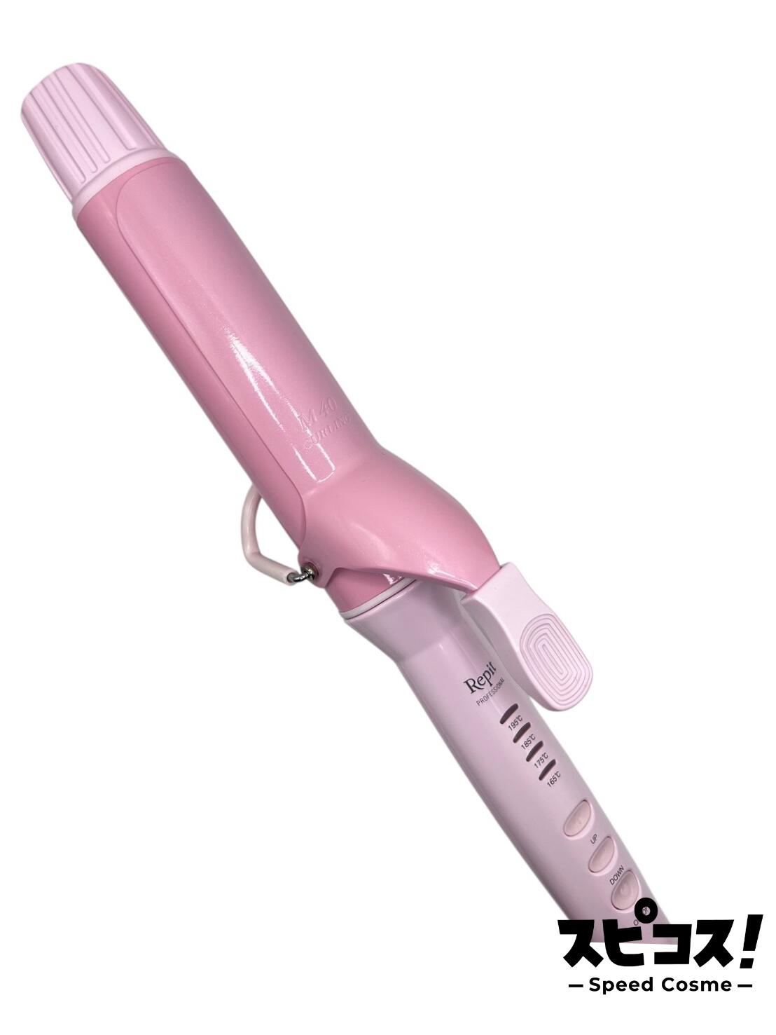【最安値に挑戦】 クレイツ Repit スクエアバー ロゼ 40mm レピ カールアイロン 【正規品】