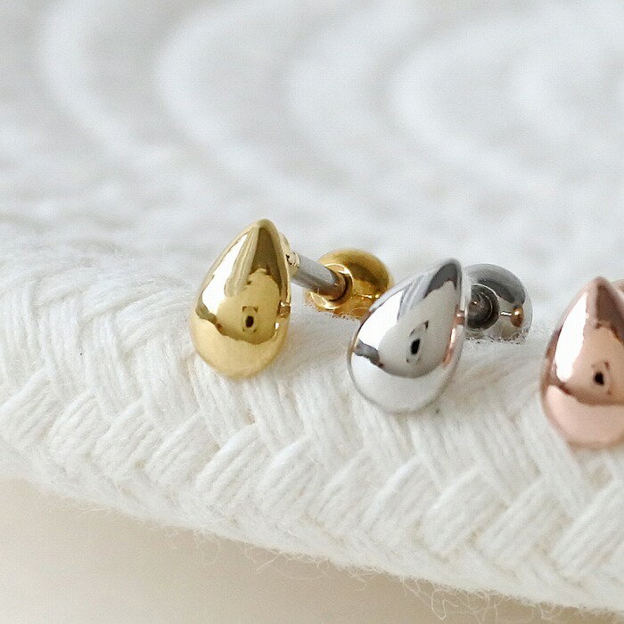 ボディピアス 軟骨ピアス ［14G 16G ］いつものスタイルもぐっと新鮮な印象 メタル ドロップ 雫 ストレート ヘリックス 0534 ボディーピアス