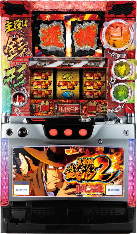 《家庭用パチスロ》主役は銭形2B5★オリンピア★ コイン不要機付き! スロット 5号機 実機 ●