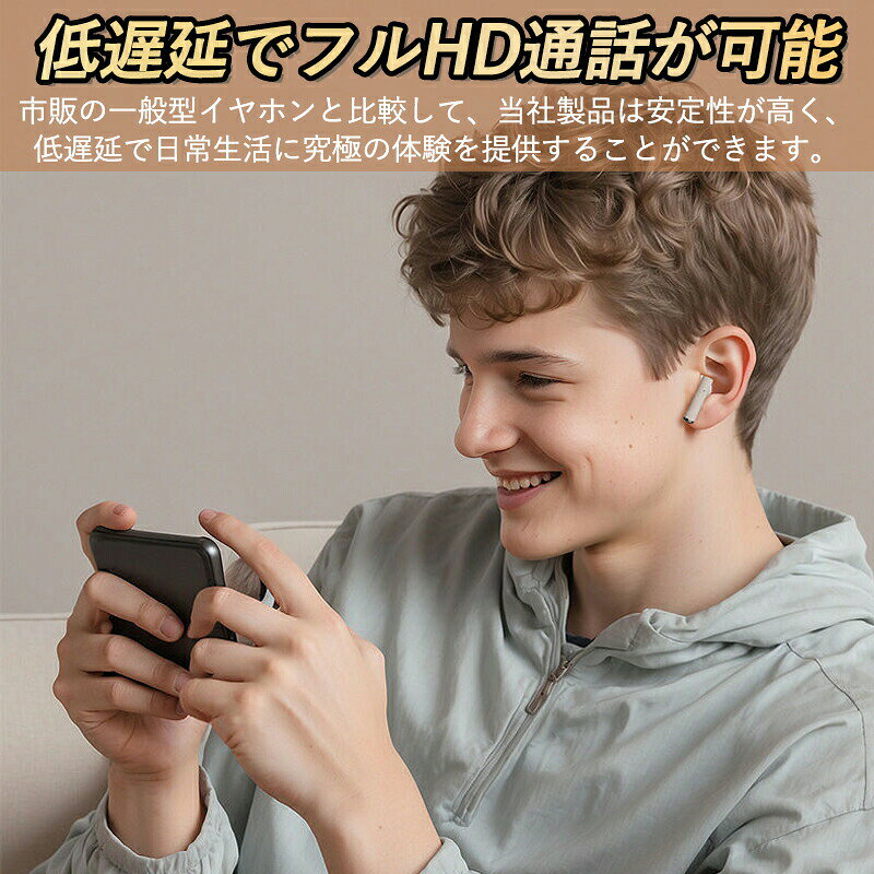 【新登場 Bluetooth5.4】復古デザイン無線 Bluetoothイヤホン 超長持続 インイヤー型ノイズキャンセリング 超長時間連続使用 ワイヤレスイヤホン iPhone Android イヤホン 大画面 バッテリー残量表示 低遅延 Hi-Fi高音質 自動ペアリング 充電式 spike-spike-10001985 SPIKE 楽天市場店 サンプル画像2