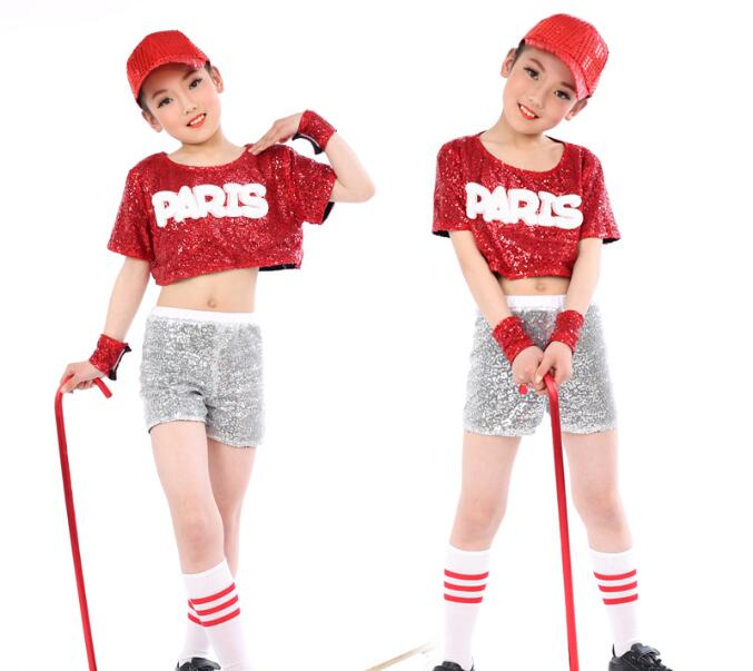 セットアップ　ダンス衣装 　ヒップホップ　キッズ　ダンス　キラキラ　子供服　トップス　パンツ　ヒップホップ　ダンス衣装　ジャッズ　男女兼用　キッズ　おしゃれ　ダンス　原宿系　ダンスウェア　練習着　ステージ　 演出服