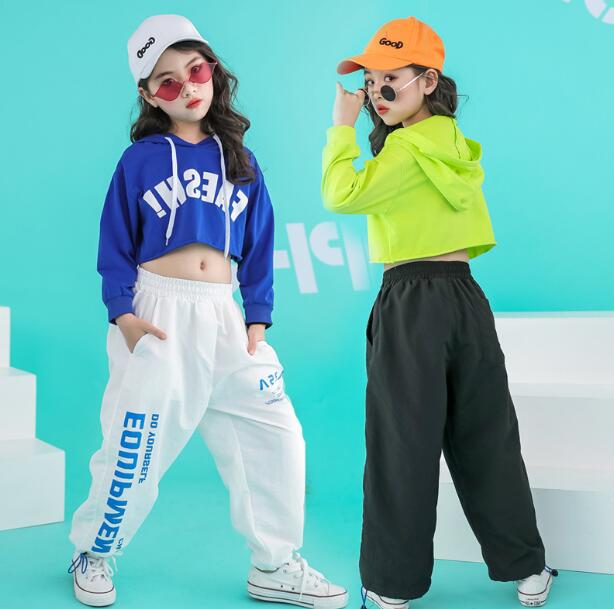 キッズ ダンス 衣装 ヒップホップ 韓国 子供服 キッズダンス かっこいい パーカー パンツ セットアップ ストリート 男女兼用 ダンス衣装 ジャズダンス 原宿系 派手 上下セット カジュアル ショット丈 トップス フード付き hiphop jazz