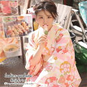 レッド 浴衣 ゆかた レディース 女性 半幅帯 女の子 和服 レトロ 盆踊り お盆休み 花火大会 街着 お出かけ お稽古 ショッピング お祭り 文化祭 夏 花柄...